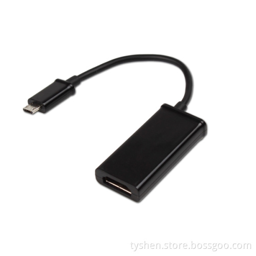 Mhl to HDMI Adapter, 1080P, Micro USB 5 Pin Port, with an Extra Port for Charging